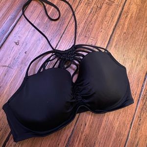 Cute black bikini top!